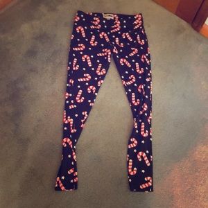 Candy cane leggings by tipsy elves